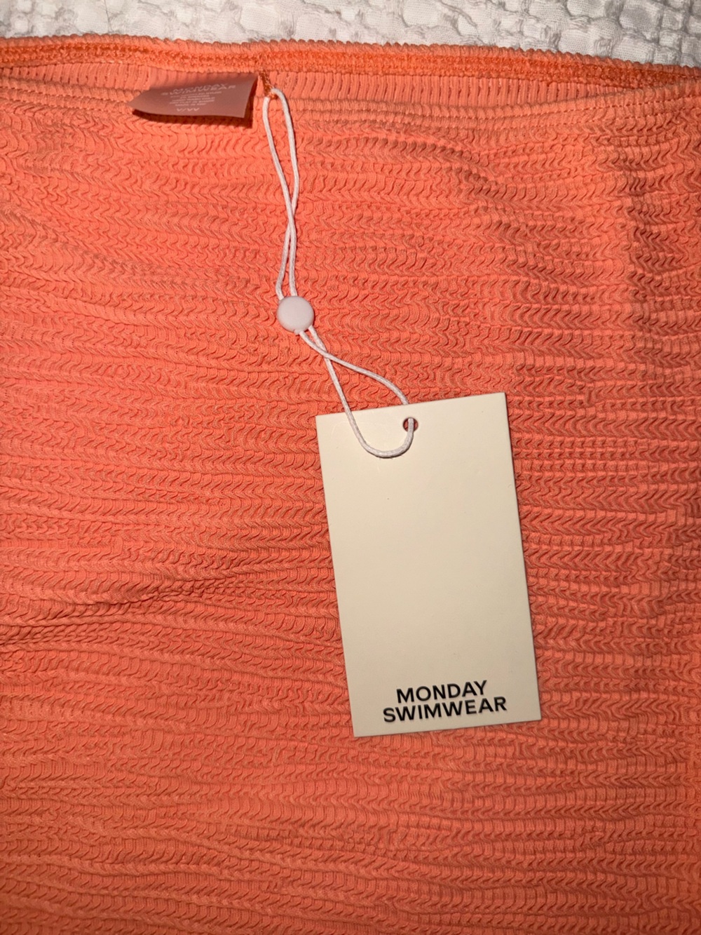 NWT Monday Swimwear cayman summer peach 🍑 crinkle Skirt New With Tags size XL V - Picture 2 of 8